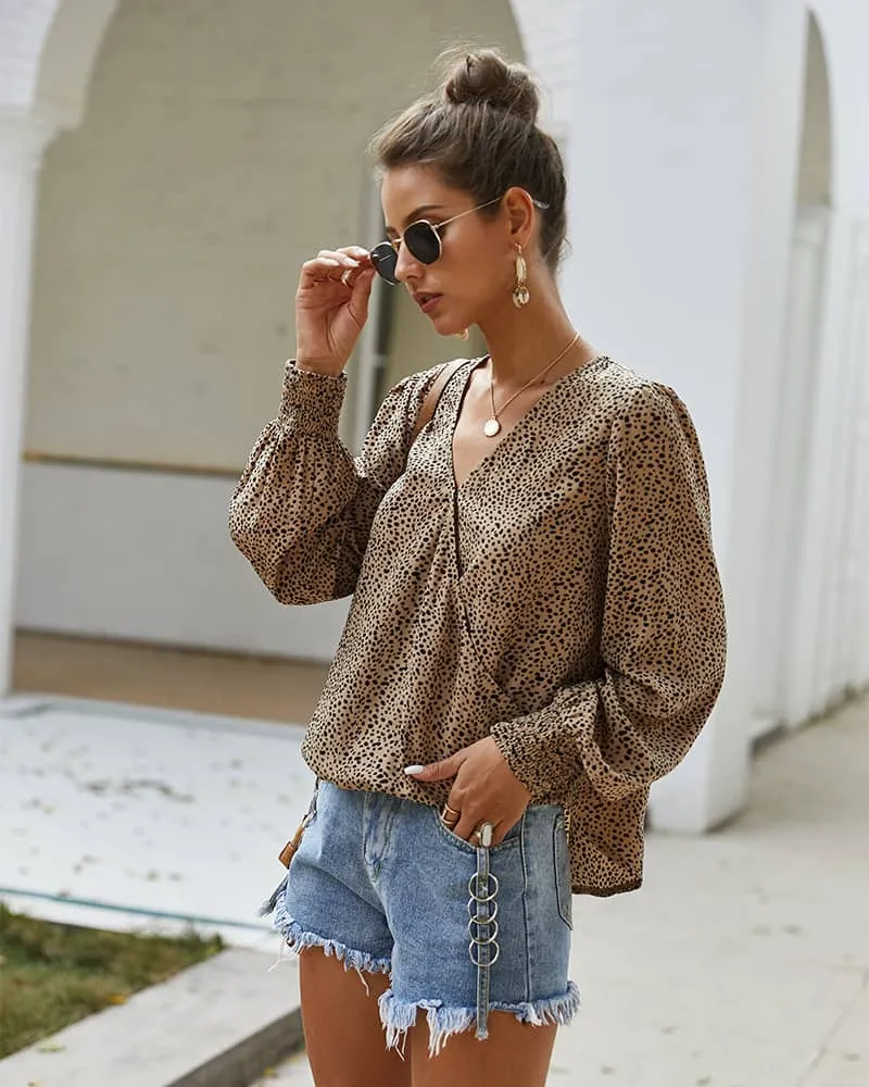 Trendy sexy long-sleeved T-shirt